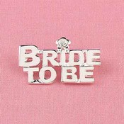 Bride-to-Be Brooch w/Rhinestone