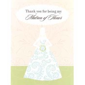Thank You For Being Matron of Honor Card