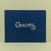 Royal Blue Funky Guest Book