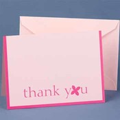 Pink Mod Thank You Cards