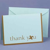 Aqua Mod Thank You Cards