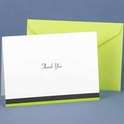 Lime Trimmed Thank You Cards