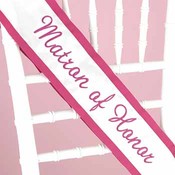 Matron of Honor Sash