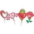 Valentine's Economy Shaped Balloons - 10 pack