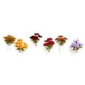 13'' Zinnia Bush W / Grass