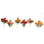 14'' Rose Bush W / Grass