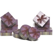 Purple Stripe Nesting Gift Boxes