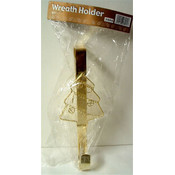Gold Wreath Holder with Tree