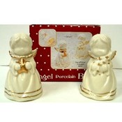 Ivory/Gold Angel Bell Set