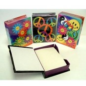Peace Sign Memo Box &amp; Paper