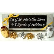 20 Count Bows &amp; 2 Spools Ribbon
