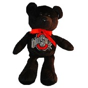 Ohio State University Plush Beanie Bear Blk Os