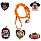 University Of Illinois Jewelry Necklace Suede Asso