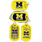 University Of Michigan Jewelry Necklace Dogtags