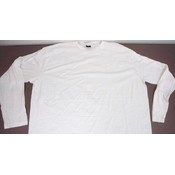 Long Sleeve White T-shirts 100% cotton (3XL)