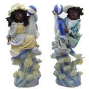 Porcelain Figurines Set  "Girl/Boy with Dolphin"
