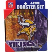 Minnesota Vikings Coaster Set (4 Pack)