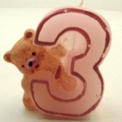 Third Birthday Candle
