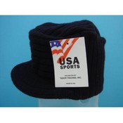Winter Hats -Black Visor Cap