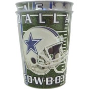 Dallas Cowboys Metallic Cup (16oz) in display