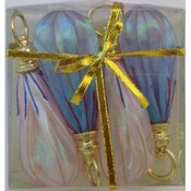4 Pack Christmas Parachute Ornaments