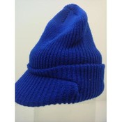Winter Hats -Royal Blue Visor Beanies