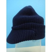Winter Hats -Dark Blue Visor Beanies