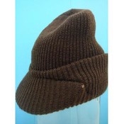 Winter Hat -Brown Visor Beanie