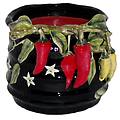 Wax Filled Chili Pepper Pot - Candle