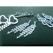 Ritzy Rhinestone Earring Lot