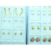 36 Pair Earrings in Display