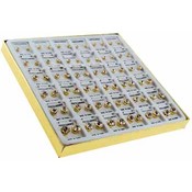 36 Pair Graduated CZ Earring in Display SILVER