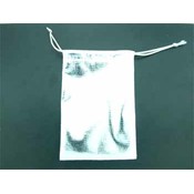 Silver Drawstring Pouch