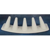 5 Finger White Ring Display