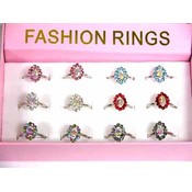 Womens Austrian Crystal Rings