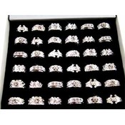 Mens Nugget Rings in Silver