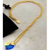 Modern Choker Necklace and Earring Set | Gold