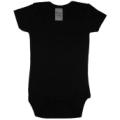 Black Interlock Short Sleeve One Piece / Onesie