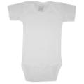 Preemie White Interlock Short Sleeve One Piece