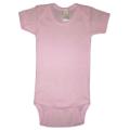 Short Sleeve Baby Onesie One Piece - Pink