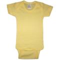 Pastel Yellow Short Sleeve Baby Onepiece