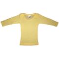 Pastel Yellow Long Sleeve Lap Baby T - Shirt
