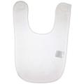 Interlock Baby Bib - White