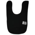 Interlock Baby Bib - Black