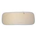 Burp Cloth - White With Blue Binding