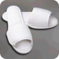 Women's Open Toe Velcro Microfiber Slippers