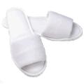 Women's Open Toe Microfiber Terry Slippers