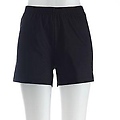 Men's Black Polyester Gym Shorts