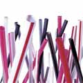 Red Unwrapped Straws