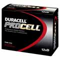 Duracell Procell Alkaline Batteries, D Size